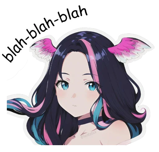 Sticker from the "Lola chan" sticker pack