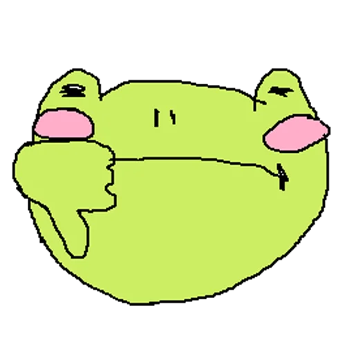 Sticker from the "cursed frog Runta!! (runtadesu)" sticker pack