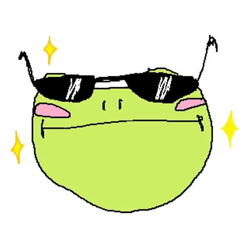 Sticker from the "cursed frog Runta!! (runtadesu)" sticker pack