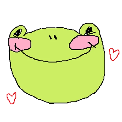 Sticker from the "cursed frog Runta!! (runtadesu)" sticker pack