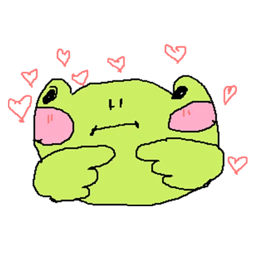 Sticker from the "cursed frog Runta!! (runtadesu)" sticker pack