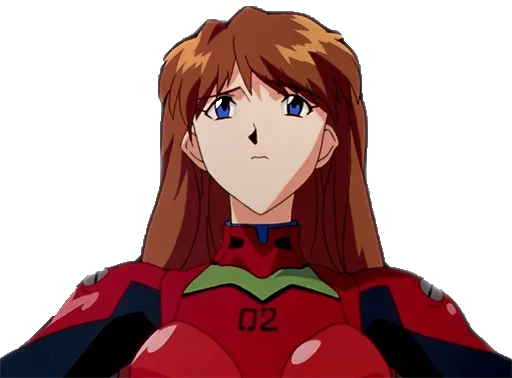 Sticker from the "A lot of Asuka (Evangelion)" sticker pack