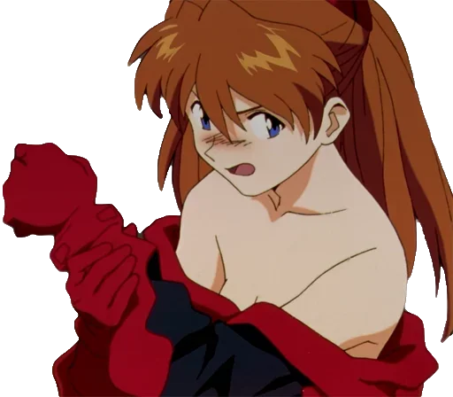 Sticker from the "A lot of Asuka (Evangelion)" sticker pack