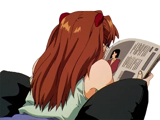 Sticker from the "A lot of Asuka (Evangelion)" sticker pack