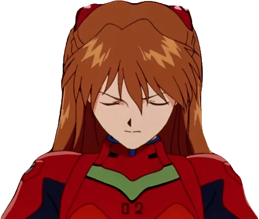 Sticker from the "A lot of Asuka (Evangelion)" sticker pack