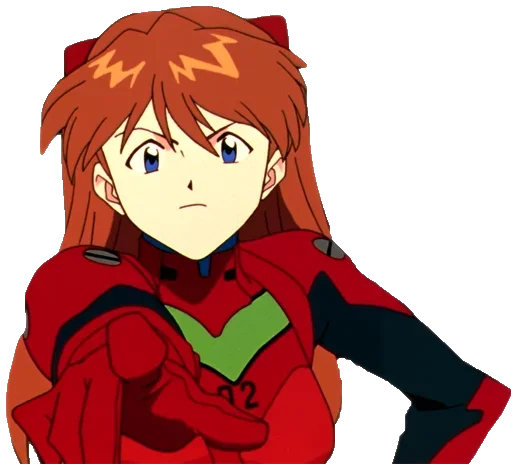 Sticker from the "A lot of Asuka (Evangelion)" sticker pack