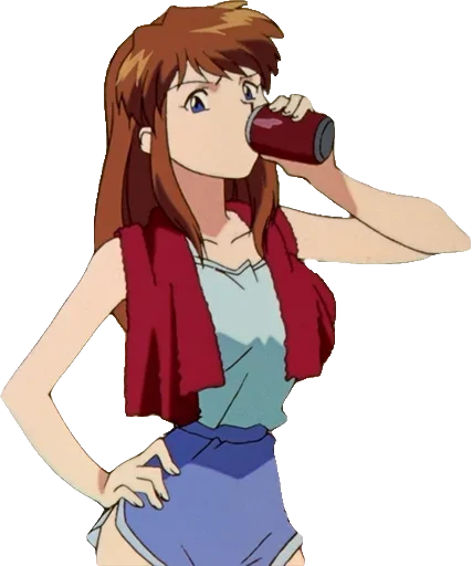 Sticker from the "A lot of Asuka (Evangelion)" sticker pack