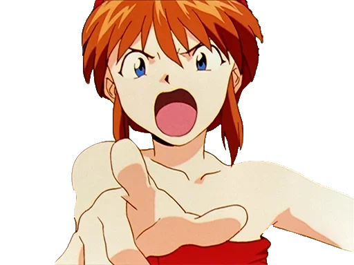 Sticker from the "A lot of Asuka (Evangelion)" sticker pack