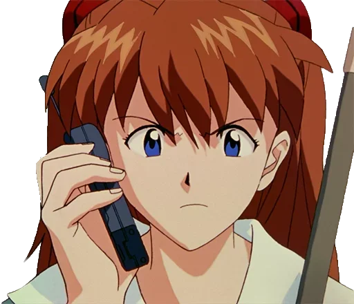 Sticker from the "A lot of Asuka (Evangelion)" sticker pack