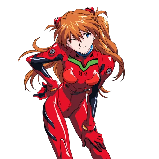 Sticker from the "A lot of Asuka (Evangelion)" sticker pack