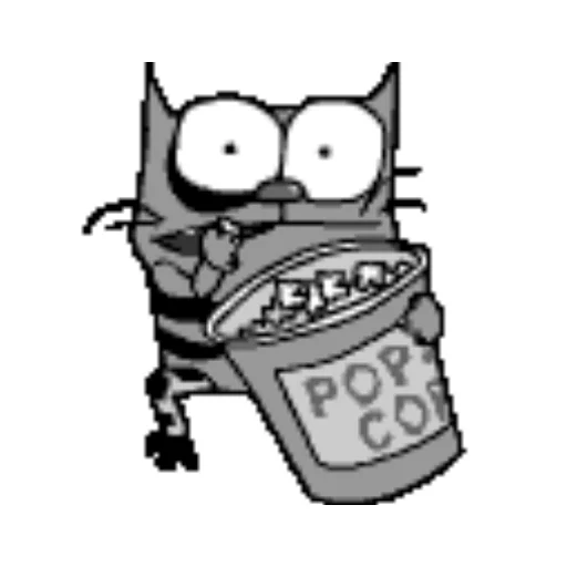 Sticker from the "upyachka kote" sticker pack