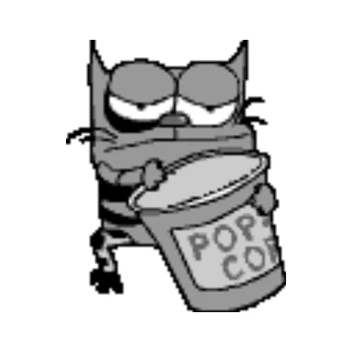 Sticker from the "upyachka kote" sticker pack