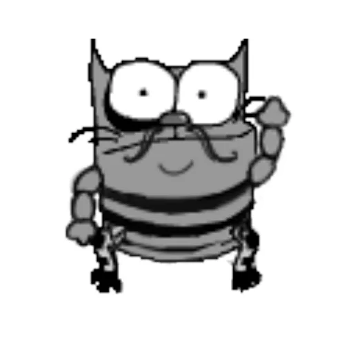 Sticker from the "upyachka kote" sticker pack