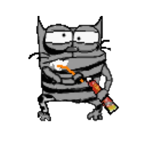 Sticker from the "upyachka kote" sticker pack