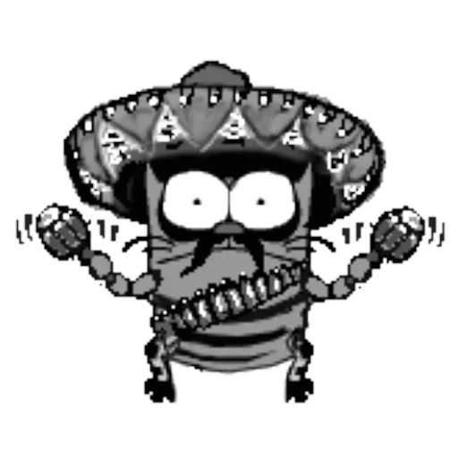 Sticker from the "upyachka kote" sticker pack