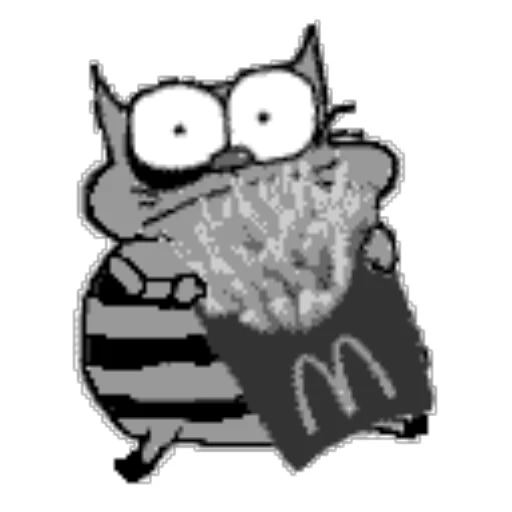 Sticker from the "upyachka kote" sticker pack