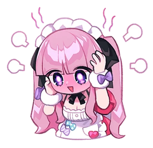 Sticker from the "Cute Maid" sticker pack