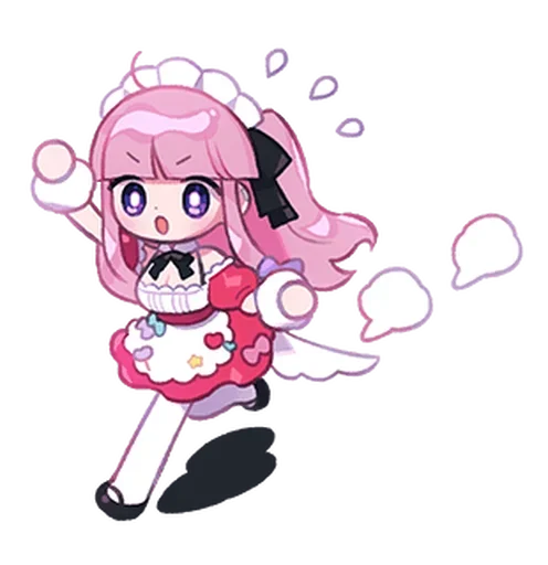 Sticker Cute Maid