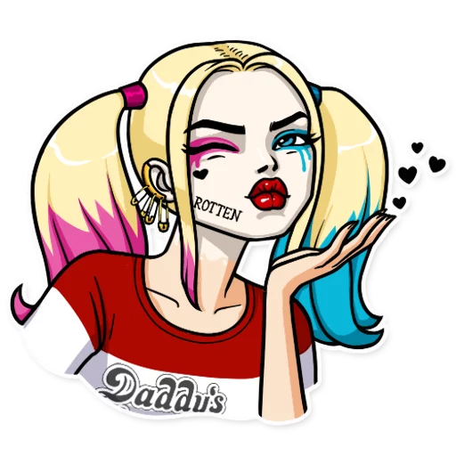 Sticker from the "Harley Quinn" sticker pack