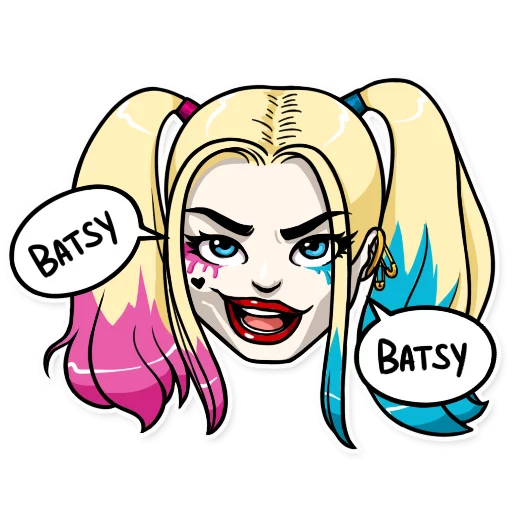 Sticker from the "Harley Quinn" sticker pack