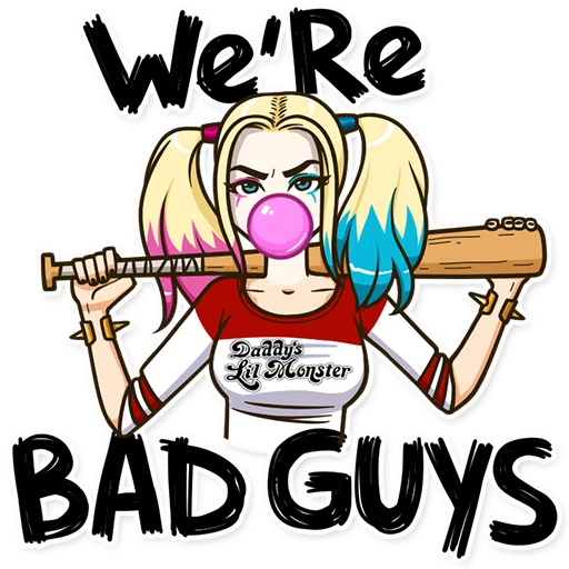 Sticker from the "Harley Quinn" sticker pack