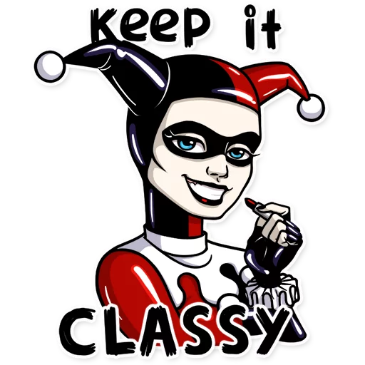 Sticker from the "Harley Quinn" sticker pack