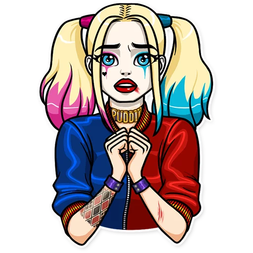 Стикер из набора "Harley Quinn"