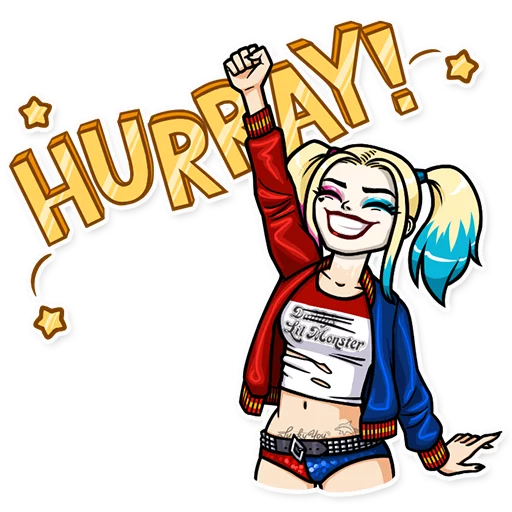 Sticker from the "Harley Quinn" sticker pack