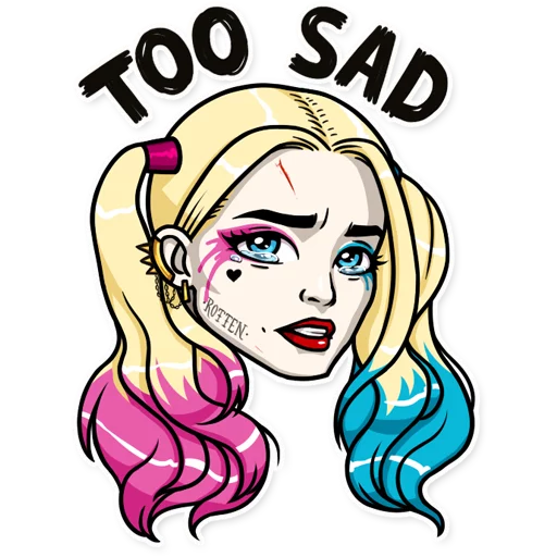 Sticker from the "Harley Quinn" sticker pack