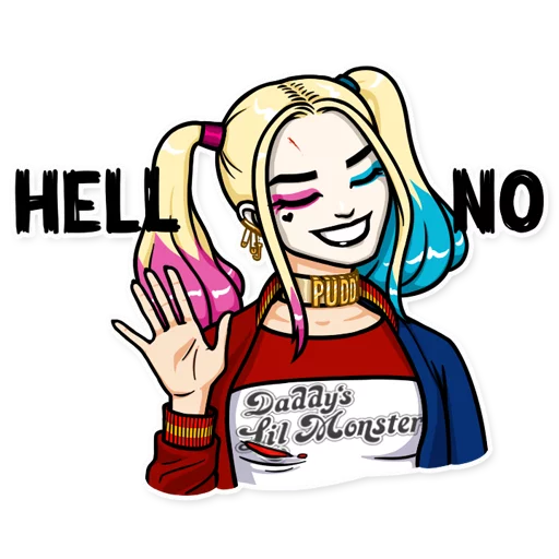 Sticker from the "Harley Quinn" sticker pack