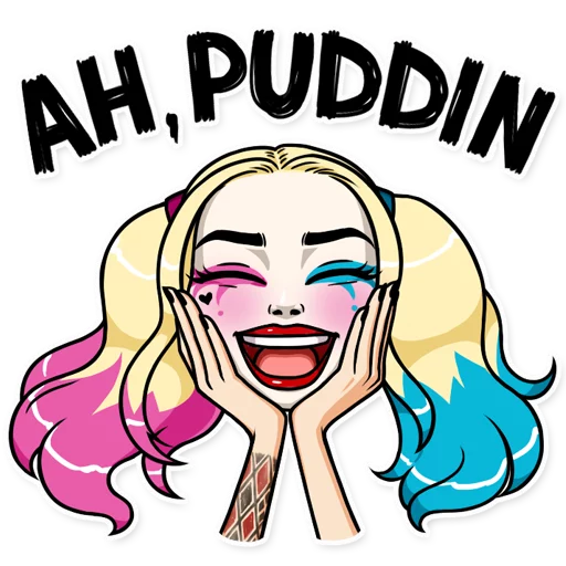 Sticker from the "Harley Quinn" sticker pack