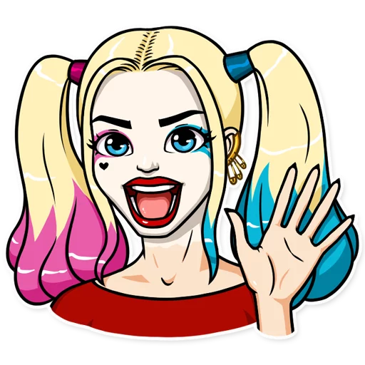 Sticker from the "Harley Quinn" sticker pack