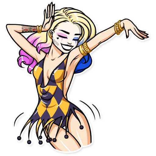 Sticker from the "Harley Quinn" sticker pack