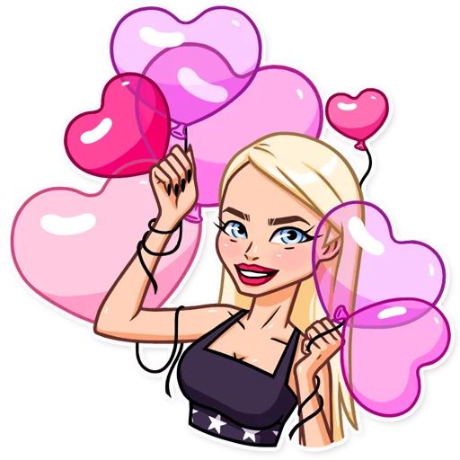 Sticker from the "Miss Alena ❤️" sticker pack