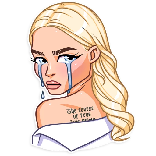 Sticker from the "Miss Alena ❤️" sticker pack