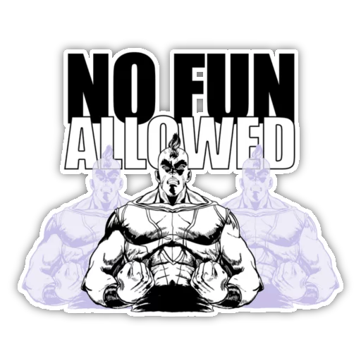 Sticker from the "No Fun Allowed" sticker pack