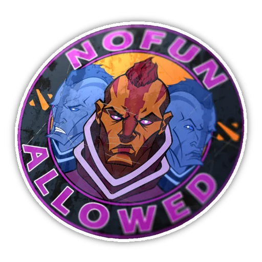 Sticker from the "No Fun Allowed" sticker pack