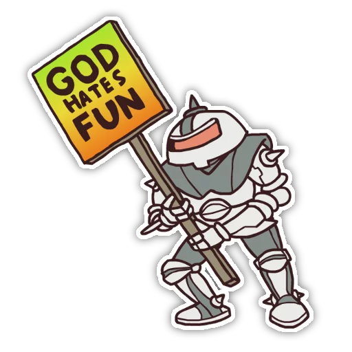 Sticker from the "No Fun Allowed" sticker pack