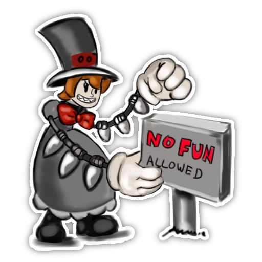 Sticker from the "No Fun Allowed" sticker pack