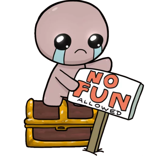 Sticker from the "No Fun Allowed" sticker pack