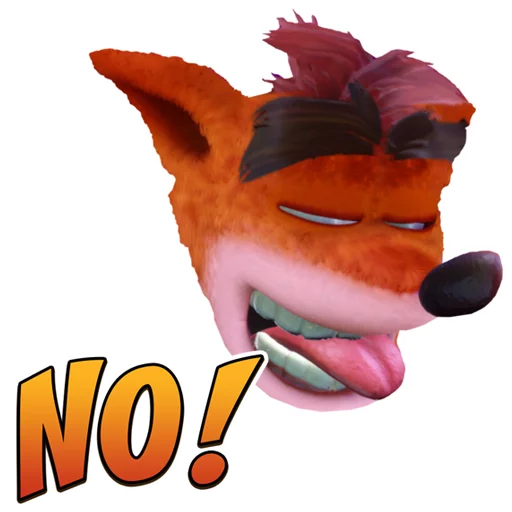 Sticker from the "Crash Bandicoot N. Sane Trilogy" sticker pack