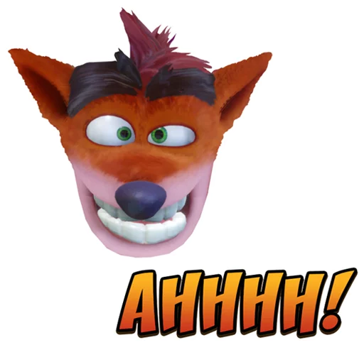 Sticker from the "Crash Bandicoot N. Sane Trilogy" sticker pack