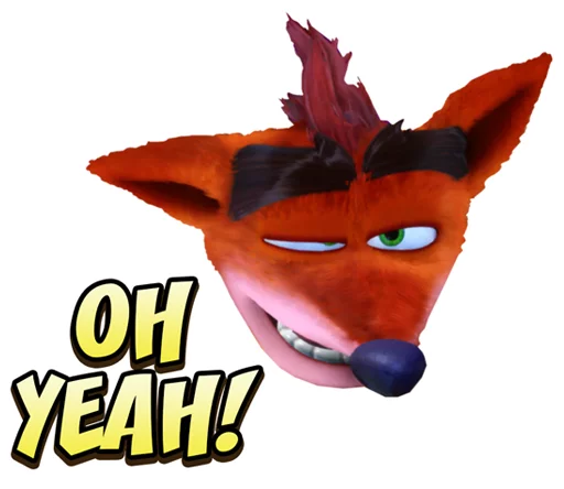 Sticker from the "Crash Bandicoot N. Sane Trilogy" sticker pack