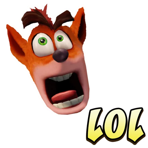 Sticker from the "Crash Bandicoot N. Sane Trilogy" sticker pack