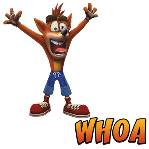 Sticker from the "Crash Bandicoot N. Sane Trilogy" sticker pack