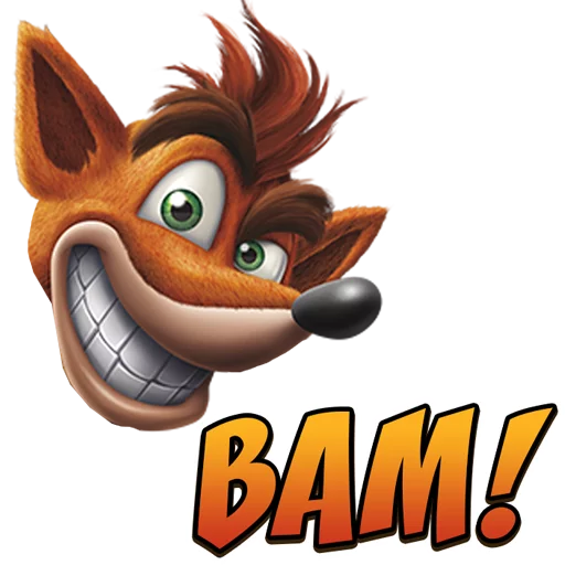 Sticker from the "Crash Bandicoot N. Sane Trilogy" sticker pack