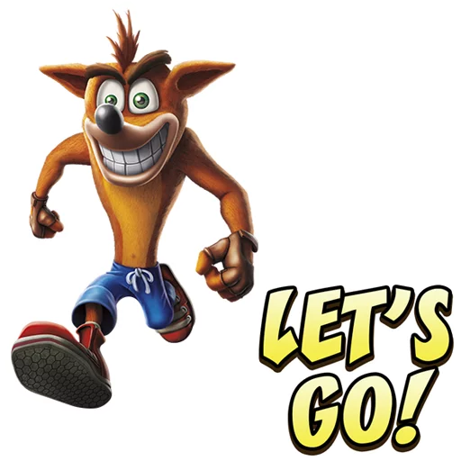 Sticker from the "Crash Bandicoot N. Sane Trilogy" sticker pack