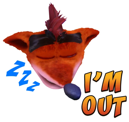 Sticker from the "Crash Bandicoot N. Sane Trilogy" sticker pack