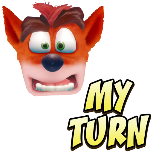 Sticker from the "Crash Bandicoot N. Sane Trilogy" sticker pack