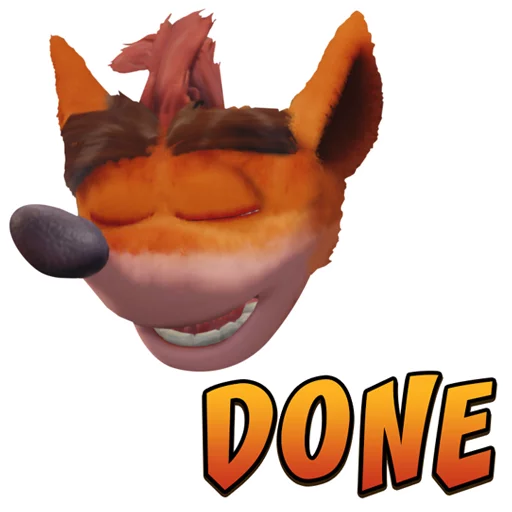 Sticker from the "Crash Bandicoot N. Sane Trilogy" sticker pack